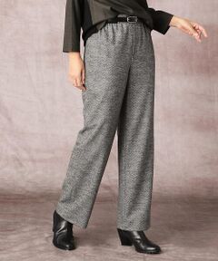 COMME CA PLATINUM S-SIZE / コムサ・プラチナ エスサイズ その他パンツ | 〔Sサイズ〕ヘリンボンジャカード ワイドパンツ