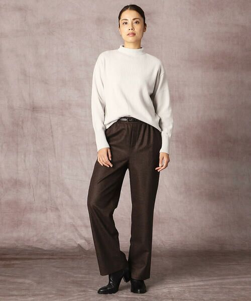 COMME CA PLATINUM S-SIZE / コムサ・プラチナ エスサイズ その他パンツ | 〔Sサイズ〕ヘリンボンジャカード ワイドパンツ | 詳細2