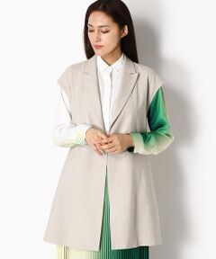 COMME CA PLATINUM S-SIZE / コムサ・プラチナ エスサイズ ベスト | 〔Sサイズ〕麻２ＷＡＹストレッチ ジレ