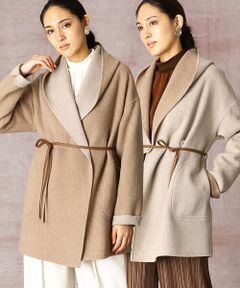 COMME CA PLATINUM S-SIZE / コムサ・プラチナ エスサイズ その他アウター | 〔Sサイズ〕【リバーシブル 】フード ガウンコート