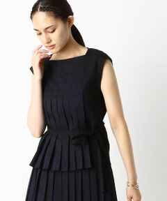 COMME CA PLATINUM S-SIZE / コムサ・プラチナ エスサイズ シャツ・ブラウス | 〔Sサイズ〕【洗える】カラープリーツ ブラウス