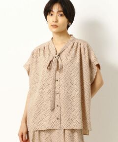 COMME CA PLATINUM S-SIZE / コムサ・プラチナ エスサイズ シャツ・ブラウス | 〔Sサイズ〕ポリエステルドットプリント ブラウス