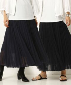 COMME CA PLATINUM S-SIZE / コムサ・プラチナ エスサイズ ロング・マキシ丈スカート | 〔Sサイズ〕【リバーシブル】 フロッキードットチュール スカート