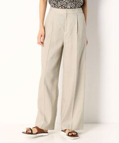 COMME CA PLATINUM S-SIZE / コムサ・プラチナ エスサイズ その他パンツ | 〔Sサイズ〕【セットアップ対応】麻ストレッチ ワイドパンツ