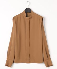 COMME CA PLATINUM S-SIZE / コムサ・プラチナ エスサイズ シャツ・ブラウス | 〔Sサイズ〕マットサテン デザインハイネックブラウス