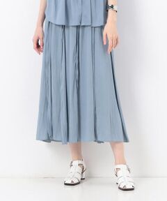 COMME CA PLATINUM S-SIZE / コムサ・プラチナ エスサイズ ロング・マキシ丈スカート | 〔 Sサイズ 〕 【セットアップ対応】スプリットジョーゼット アシンメトリースカート