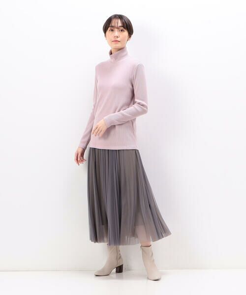 COMME CA PLATINUM S-SIZE / コムサ・プラチナ エスサイズ カットソー | 〔 Sサイズ 〕 ラグウォームリブニット ハイネックプルオーバー | 詳細10