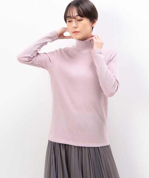 COMME CA PLATINUM S-SIZE / コムサ・プラチナ エスサイズ カットソー | 〔 Sサイズ 〕 ラグウォームリブニット ハイネックプルオーバー | 詳細11