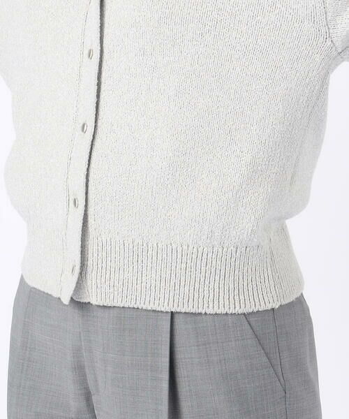 COMME CA PLATINUM S-SIZE / コムサ・プラチナ エスサイズ ニット・セーター | 〔 Sサイズ 〕 ラメブークレー カーディガン | 詳細12