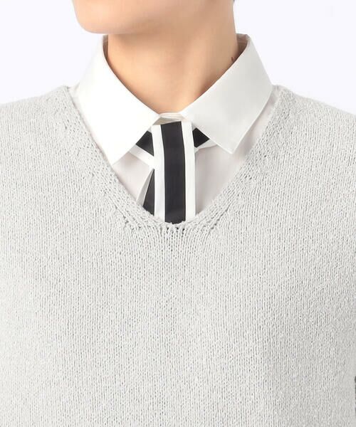 COMME CA PLATINUM S-SIZE / コムサ・プラチナ エスサイズ ニット・セーター | 〔 Sサイズ 〕 ラメブークレー ベスト | 詳細11