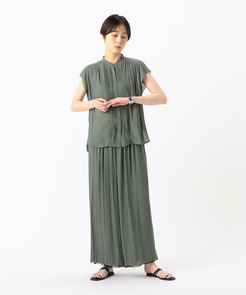 COMME CA PLATINUM S-SIZE / コムサ・プラチナ エスサイズ その他パンツ | 〔 Sサイズ 〕 【セットアップ対応/リバーシブル】スプリットジョーゼット シフォンパンツ | 詳細7