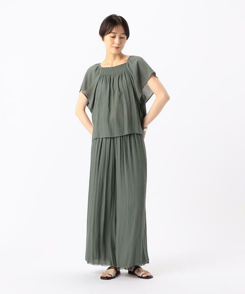 COMME CA PLATINUM S-SIZE / コムサ・プラチナ エスサイズ その他パンツ | 〔 Sサイズ 〕 【セットアップ対応/リバーシブル】スプリットジョーゼット シフォンパンツ | 詳細8