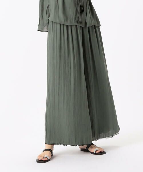 COMME CA PLATINUM S-SIZE / コムサ・プラチナ エスサイズ その他パンツ | 〔 Sサイズ 〕 【セットアップ対応/リバーシブル】スプリットジョーゼット シフォンパンツ | 詳細11