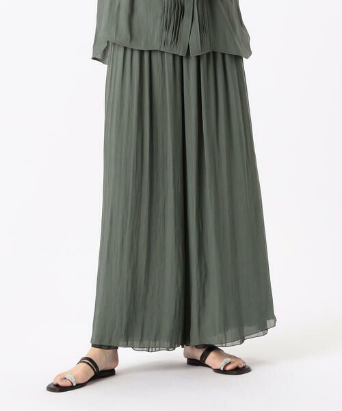 COMME CA PLATINUM S-SIZE / コムサ・プラチナ エスサイズ その他パンツ | 〔 Sサイズ 〕 【セットアップ対応/リバーシブル】スプリットジョーゼット シフォンパンツ | 詳細12