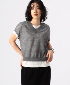 COMME CA PLATINUM S-SIZE / コムサ・プラチナ エスサイズ ニット・セーター | 〔 Sサイズ 〕 ラミーポリエステル ベスト