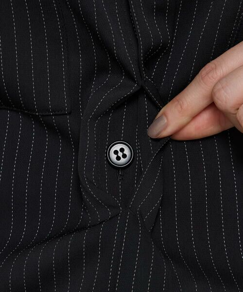 COMME CA PLATINUM S-SIZE / コムサ・プラチナ エスサイズ ブルゾン | 〔 Sサイズ 〕 【ブライトリーセットアップ】サテンストライプ・無地 シャツジャケット | 詳細30