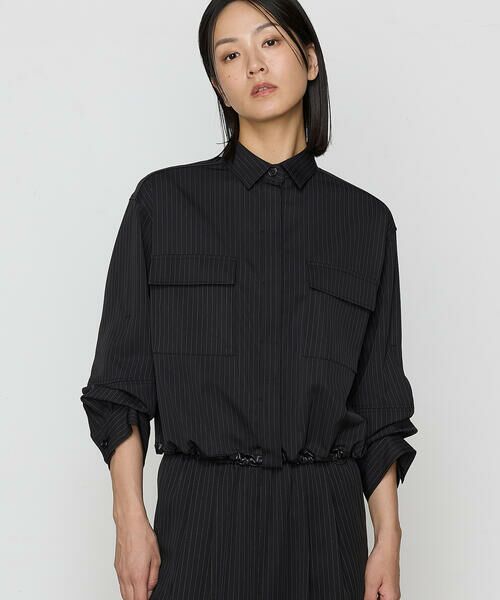 COMME CA PLATINUM S-SIZE / コムサ・プラチナ エスサイズ ブルゾン | 〔 Sサイズ 〕 【ブライトリーセットアップ】サテンストライプ・無地 シャツジャケット | 詳細18