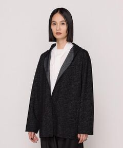 COMME CA PLATINUM S-SIZE / コムサ・プラチナ エスサイズ その他アウター | 〔 Sサイズ 〕リバーシブル ウールリバーツイード調 リバー羽織り