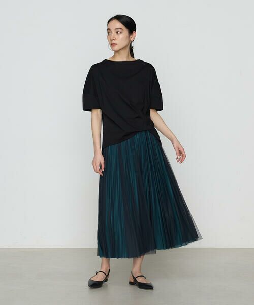 COMME CA PLATINUM S-SIZE / コムサ・プラチナ エスサイズ ロング・マキシ丈スカート | 〔 Sサイズ 〕 【セットアップ対応】ソフトチュール×オーガンジートリコット広幅 スカート | 詳細24