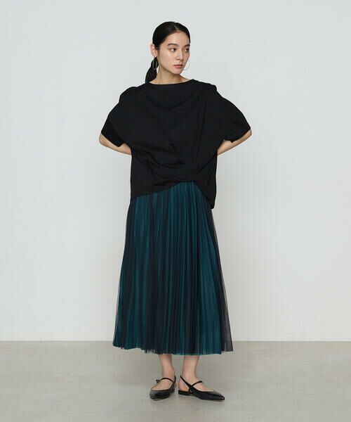 COMME CA PLATINUM S-SIZE / コムサ・プラチナ エスサイズ ロング・マキシ丈スカート | 〔 Sサイズ 〕 【セットアップ対応】ソフトチュール×オーガンジートリコット広幅 スカート | 詳細25