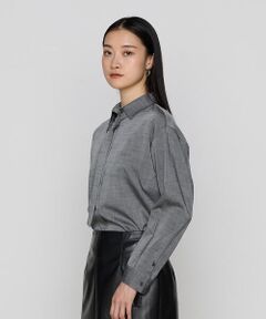 COMME CA PLATINUM S-SIZE / コムサ・プラチナ エスサイズ シャツ・ブラウス | 〔 Sサイズ 〕 シャンブレースラブストレッチ シャツ