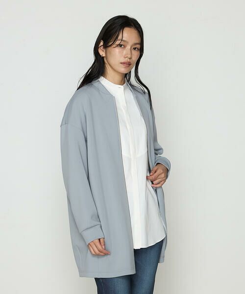 COMME CA PLATINUM S-SIZE / コムサ・プラチナ エスサイズ ブルゾン | 〔 Sサイズ 〕 アクアスーティングジャージー ロングブルゾン | 詳細2