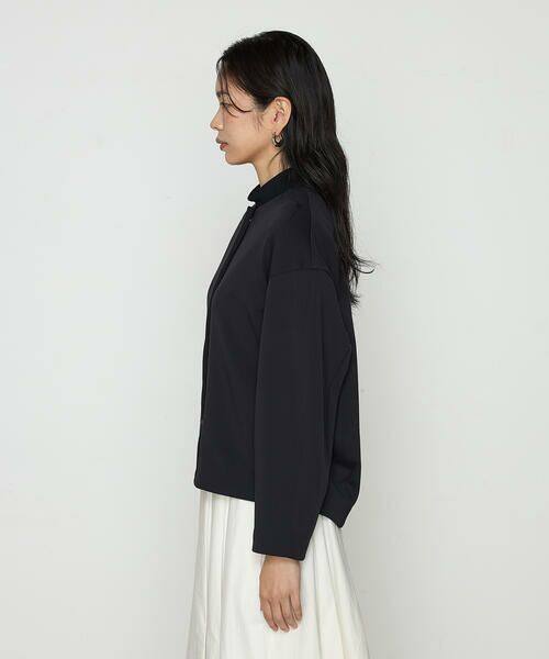 COMME CA PLATINUM S-SIZE / コムサ・プラチナ エスサイズ ブルゾン | 〔 Sサイズ 〕 アクアスーティングジャージー ノーカラーブルゾン | 詳細10