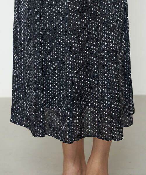 COMME CA PLATINUM S-SIZE / コムサ・プラチナ エスサイズ ロング・マキシ丈スカート | 〔 Sサイズ 〕 サテンワッシャーダイヤ小紋柄 スカート | 詳細11