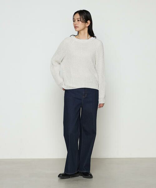 COMME CA PLATINUM S-SIZE / コムサ・プラチナ エスサイズ ニット・セーター | 〔 Sサイズ 〕 和紙混杢ニット プルオーバー | 詳細1