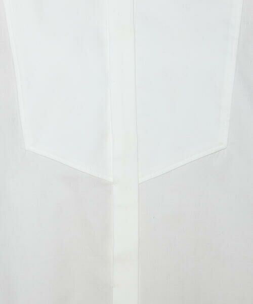 COMME CA PLATINUM S-SIZE / コムサ・プラチナ エスサイズ シャツ・ブラウス | 〔 Sサイズ 〕 コットンサテンオルタージュ ロングシャツ | 詳細4