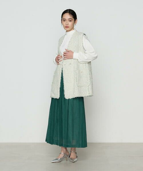 COMME CA PLATINUM S-SIZE / コムサ・プラチナ エスサイズ カットソー | 〔 Sサイズ 〕 起毛ストレッチサテン リブギャザープルオーバー | 詳細3