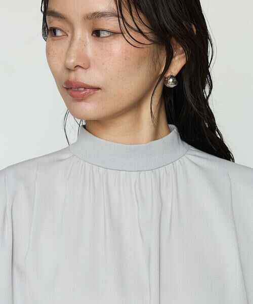 COMME CA PLATINUM S-SIZE / コムサ・プラチナ エスサイズ カットソー | 〔 Sサイズ 〕 起毛ストレッチサテン リブギャザープルオーバー | 詳細13