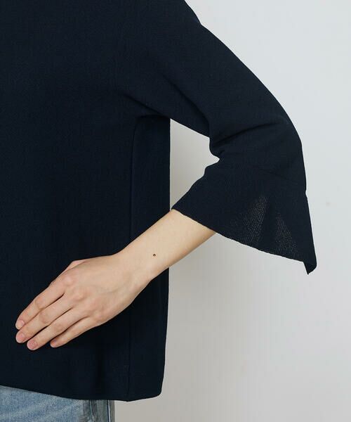 COMME CA PLATINUM S-SIZE / コムサ・プラチナ エスサイズ ニット・セーター | 〔 Sサイズ 〕 鹿の子編み袖 フリルプルオーバー | 詳細8