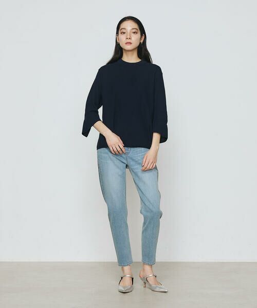 COMME CA PLATINUM S-SIZE / コムサ・プラチナ エスサイズ ニット・セーター | 〔 Sサイズ 〕 鹿の子編み袖 フリルプルオーバー | 詳細2