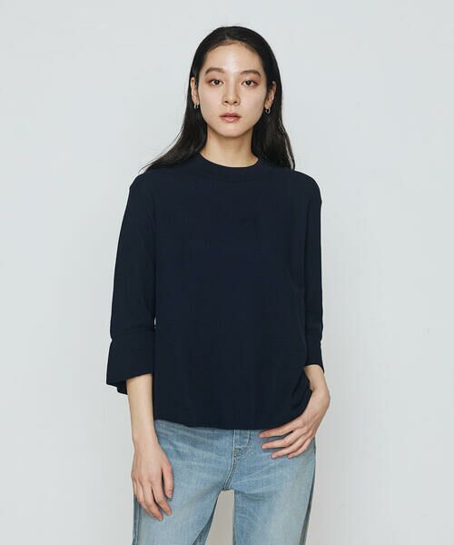 COMME CA PLATINUM S-SIZE / コムサ・プラチナ エスサイズ ニット・セーター | 〔 Sサイズ 〕 鹿の子編み袖 フリルプルオーバー | 詳細3