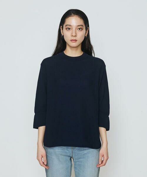 COMME CA PLATINUM S-SIZE / コムサ・プラチナ エスサイズ ニット・セーター | 〔 Sサイズ 〕 鹿の子編み袖 フリルプルオーバー | 詳細4