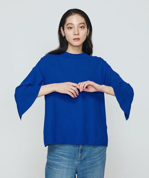 COMME CA PLATINUM S-SIZE / コムサ・プラチナ エスサイズ ニット・セーター | 〔 Sサイズ 〕 鹿の子編み袖 フリルプルオーバー | 詳細14