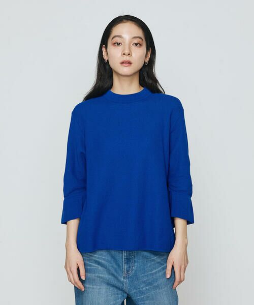 COMME CA PLATINUM S-SIZE / コムサ・プラチナ エスサイズ ニット・セーター | 〔 Sサイズ 〕 鹿の子編み袖 フリルプルオーバー | 詳細15