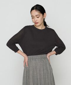 COMME CA PLATINUM S-SIZE / コムサ・プラチナ エスサイズ ニット・セーター | 〔 Sサイズ 〕 コットンシルク クルーネックプルオーバー