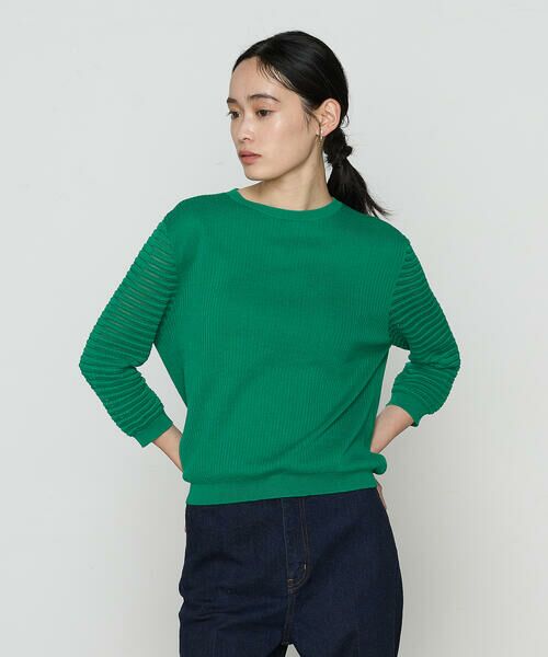 COMME CA PLATINUM S-SIZE / コムサ・プラチナ エスサイズ ニット・セーター | 〔 Sサイズ 〕 コットンシルク クルーネックプルオーバー | 詳細16