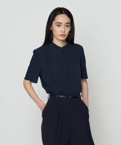 COMME CA PLATINUM S-SIZE / コムサ・プラチナ エスサイズ シャツ・ブラウス | 〔 Sサイズ 〕 フィネスボイル 半袖ブラウス