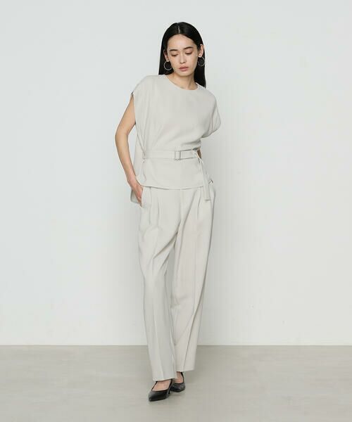 COMME CA PLATINUM S-SIZE / コムサ・プラチナ エスサイズ シャツ・ブラウス | 〔 Sサイズ 〕 【セットアップ対応】アチェローザダブルクロス ブラウス | 詳細1