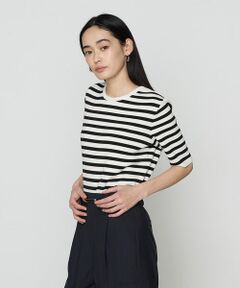 COMME CA PLATINUM S-SIZE / コムサ・プラチナ エスサイズ カーディガン・ボレロ | 〔 Sサイズ 〕 ボーダー／バイカラー プルオーバー