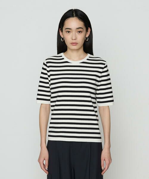 COMME CA PLATINUM S-SIZE / コムサ・プラチナ エスサイズ カーディガン・ボレロ | 〔 Sサイズ 〕 ボーダー／バイカラー プルオーバー | 詳細6