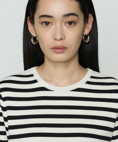 COMME CA PLATINUM S-SIZE / コムサ・プラチナ エスサイズ カーディガン・ボレロ | 〔 Sサイズ 〕 ボーダー／バイカラー プルオーバー | 詳細9