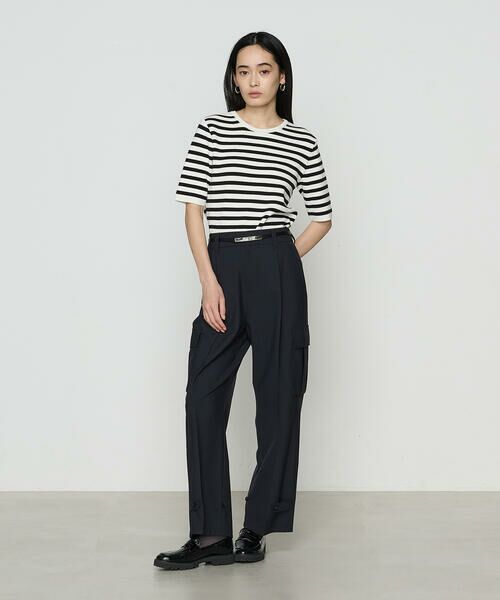 COMME CA PLATINUM S-SIZE / コムサ・プラチナ エスサイズ カーディガン・ボレロ | 〔 Sサイズ 〕 ボーダー／バイカラー プルオーバー | 詳細2