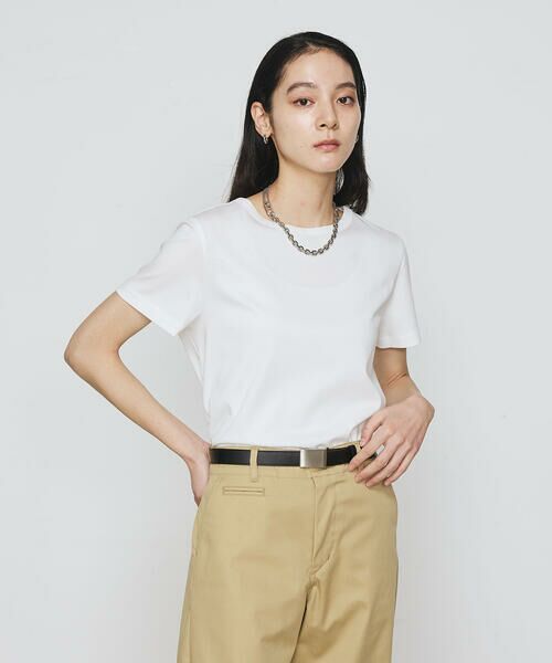 COMME CA PLATINUM S-SIZE / コムサ・プラチナ エスサイズ Tシャツ | 〔 Sサイズ 〕 アルビ二スタスムース強シルケット プルオーバー | 詳細7