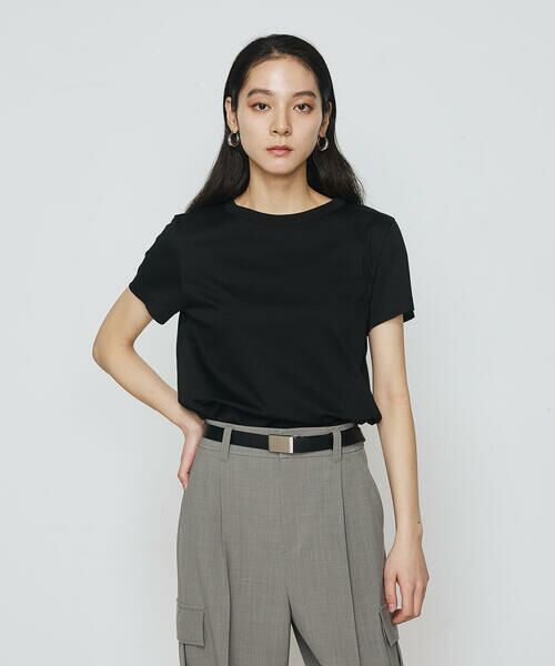 COMME CA PLATINUM S-SIZE/コムサ・プラチナ エスサイズ 〔 Sサイズ 〕 アルビ二スタスムース強シルケット プルオーバー 05:クロ 5号 COMME CA PLATINUM S-SIZE/コムサ・プラチナ エスサイズ 〔 Sサイズ 〕 アルビ二スタスムース強シルケット プルオーバー 05:クロ 5号