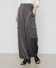 COMME CA PLATINUM S-SIZE / コムサ・プラチナ エスサイズ その他パンツ | 〔 Sサイズ 〕 トリアセテート／ポリエステルサテン カーゴパンツ