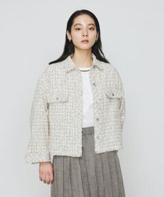 COMME CA PLATINUM S-SIZE / コムサ・プラチナ エスサイズ ベスト | 〔 Sサイズ 〕 サマーツイード クロプトシャツ